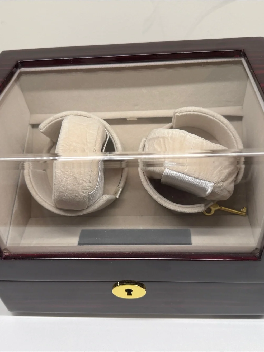 Chiyoda Classic Wooden Watch Display Case and Winder Double